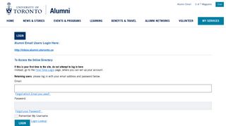 
                            2. University of Toronto - Alumni E-Mail - U Of T Alumni Email Portal