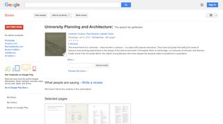 
                            9. University Planning and Architecture: The search for perfection