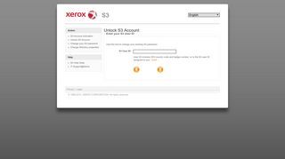 
Unlock S3 Account - Xerox - S3
