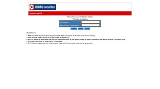 
                            1. Unlock Username? - HDFC Securities Trading Login - Hdfc Securities Portal Locked