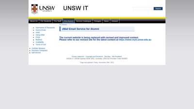 UNSW IT - Alumni Life Email - Getting Started with zMail
