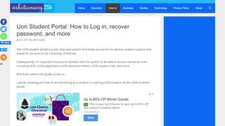 
                            4. Uon Student Portal: How to Log in, recover password, and ...