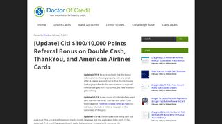 
                            4. [Update] Citi $100/10,000 Points Referral Bonus on Double ... - Citibank Referral Dashboard Login