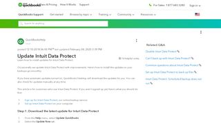 
                            8. Update Intuit Data Protect - QuickBooks Community - Intuit Data Protect Account Portal