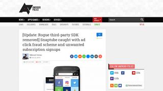 
                            6. [Update: Rogue third-party SDK removed] Snaptube caught ... - Snaptube Sign In