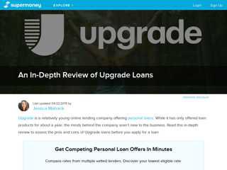 
                            4. Upgrade Loans: In-Depth Review (Updated 2020) | SuperMoney!