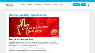 
                            1. Upgrade your membership for free | Lotterywest - Lotterywest Online Portal