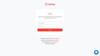 
                            1. UpKeep Account | UpKeep Mobile CMMS - Upkeep Login