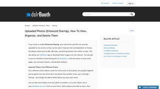 
                            3. Uploaded Photos (Enhanced Sharing), how to view, organize ... - Fotoshare Login