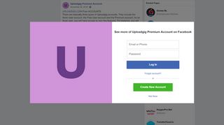 
                            5. Uploadgig Premium Account - Facebook - Uploadgig Premium Login
