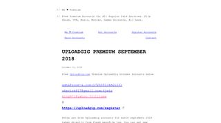 
                            3. UploadGig Premium March 2018 – We Premium - Uploadgig Premium Login