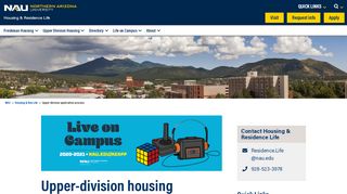 
                            9. Upper-division application process | Housing & Residence Life - Nau Housing Portal Portal