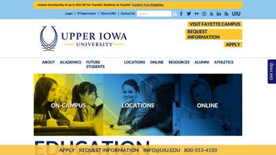Upper Iowa University  Undergraduate & Graduate Programs ...