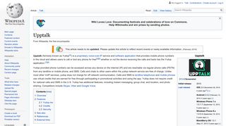 
                            2. Upptalk - Wikipedia - Upptalk App Portal