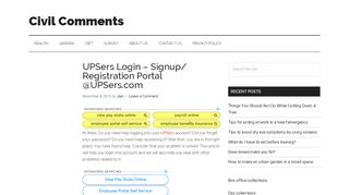 
                            5. UPSers Login And Sign Up – UPS Employee Login Portal - Indolaw Info - Upsers Portal Login