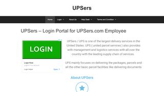 
                            3. UPSers – Login Portal for UPSers.com Employee - Upsers Portal Login