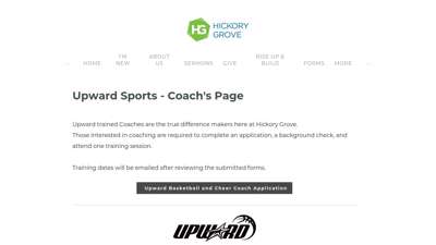 Upward Sports - Coach's Page