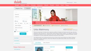 Urdu Matrimony & Matrimonial Site - Shaadi.com - Urdu Shaadi Com Portal