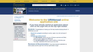 
                            6. URI Office of International Education - Uri Abroad Portal