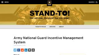 
                            3. U.S. Army STAND-TO! | Army National Guard Incentive ... - Gims Army Login