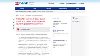 
                            3. U.S. Bank FlexPerks Corporate Rewards - Flexperks Corporate Portal