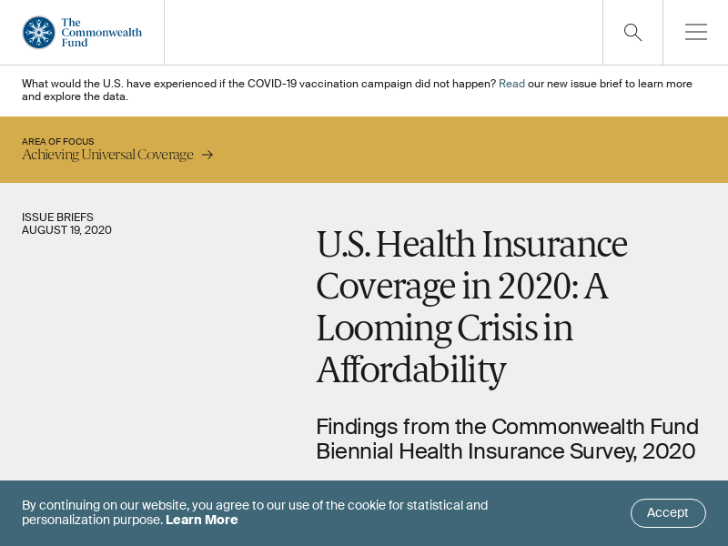 
                            5. U.S. Health Insurance Coverage in 2020: A Looming Crisis ...