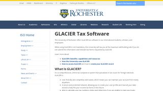
                            5. US Taxes & GLACIER - International Services Office ... - Glacier International Portal