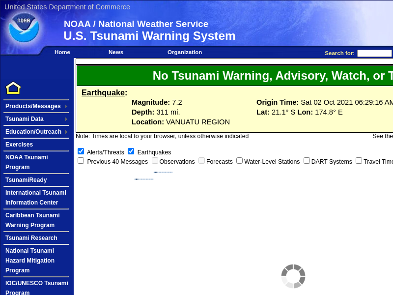 
                            1. U.S. Tsunami Warning Centers