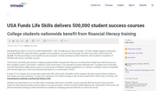 
                            5. USA Funds Life Skills delivers 500,000 student success courses - Usa Funds Life Skills Portal