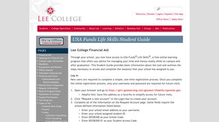 
                            1. USA Funds Life Skills Student Guide | Financial Aid - Usa Funds Life Skills Portal