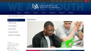 
                            3. USAonline - University of South Alabama - South Alabama Paws Portal