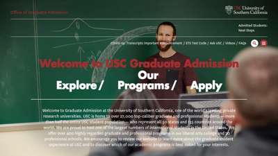 USC Graduate Admission