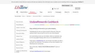 
UsdawRewards Cashback - USDAW  
