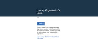 
                            3. Use My Organization's Login - Lotus Live Mail Portal
