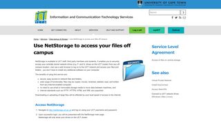 
                            3. Use NetStorage to access your files off campus | Information ... - Netstorage Portal