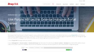 
                            3. Use Purple WiFi as the External Hotspsot Portal Server ... - Purple Portal Sign Up