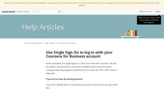
                            8. Use Single Sign On to log in with your Coursera for Business ... - Accenture Enterprise Portal