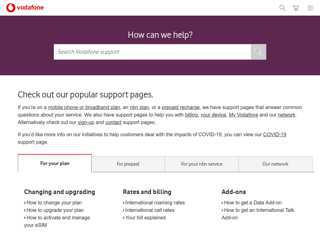 
                            1. Use Support To Get Help Online | Vodafone Australia