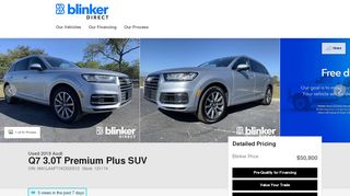 
Used 2019 Audi Q7 For Sale at Blinker Direct | VIN ...  
