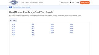
                            8. Used Nissan Hardbody Cowl Vent Panels - Recycled OEM ... - Partmyride Portal