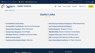 
                            2. Useful Links - CDG Cabby Portal - ComfortDelGro Taxi - Comfortdelgro Cabby Portal