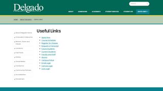 Useful Links - Delgado CC - Canvas Delgado Portal