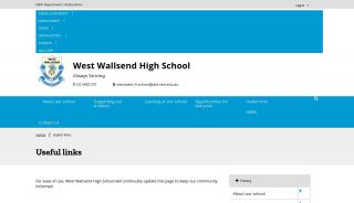 
                            1. Useful links - West Wallsend High School - West Wallsend High School Parent Portal