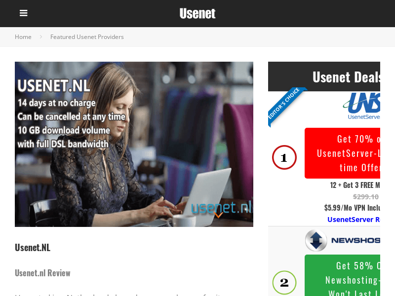 
                            6. Usenet.nl - Review - Usenet Provider for you?-Usenet.com ...