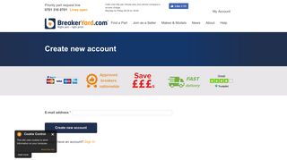 
                            1. User account | BreakerYard.com - Breakeryard Com Sign In