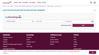 
                            7. User account - Eurowings - My Eurowings Portal