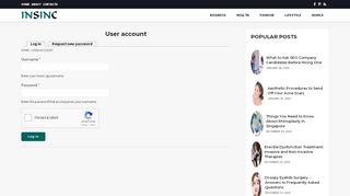 
                            1. User account | Insinc.sg - Insinc Sg Portal
