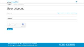 
                            3. User account | InterFAX - Interfax Portal