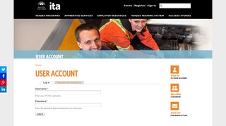 
                            3. User account | ITA BC - Itabc Portal