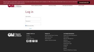 
                            8. User Account Login Page - Owens & Minor - Teammate Connect Portal